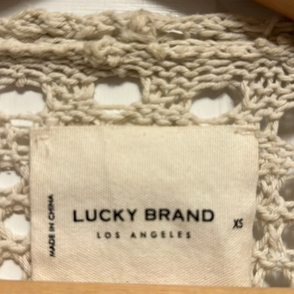 Lucky Brand‎ Crochet Cardigan